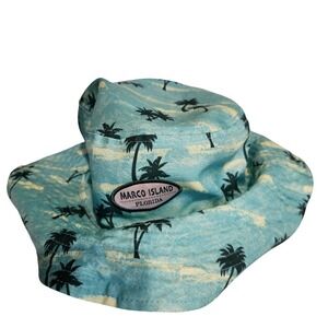 Alvins Island Bucket Hat Marco Island Florida Palm Tree Beach Vacation